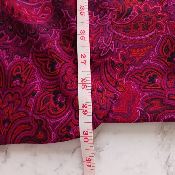 Susan Graver pink fuchsia paisley blazer business casual collar size 1x - Picture 5 of 12